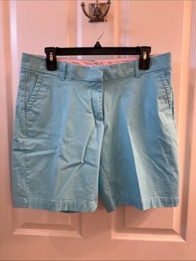 crown & ivy Aqua color Cotton Shorts